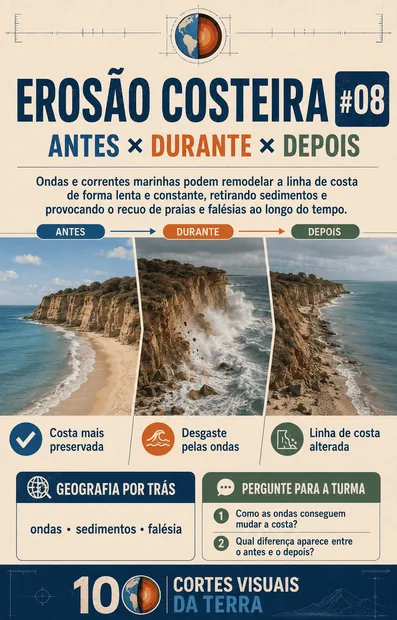 Corte visual da Terra